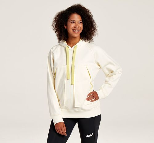 Hoka One One Dame/Herre Bondi Fleece Athletic Hettegensere Yttertøy Hvit Norge-12IYQ